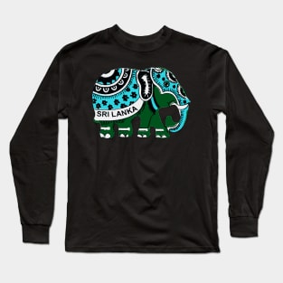 Sri Lanka Elephant Decal Long Sleeve T-Shirt